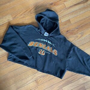 Cincinnati Bengals NFL Hoodie AFC North Black Pullover Sweatshirt Women’s M/L